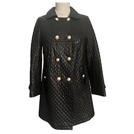 Autre Marque Abrigo de cuero acolchado Giovanni 3/4 talla 38.