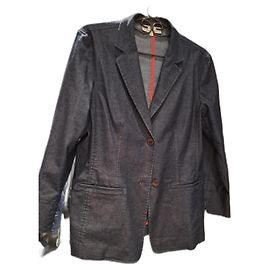 Gerard Darel Jeansjacke Navy Blau