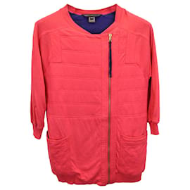 Chaqueta asimétrica con cremallera Marc Jacobs en algodón rojo