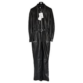 9K$ Neuer schwarzer Lederoverall - Chanel