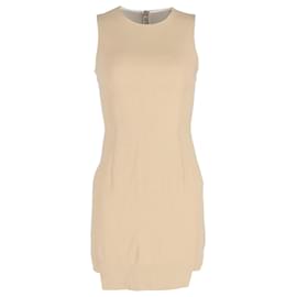 Minivestido sin mangas de lana beige de Acne Studios