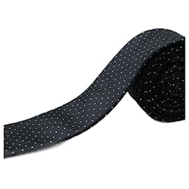 Dolce & Gabbana Corbata Negra con Puntos Blancos