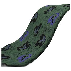 Valentino Garavani Corbata Verde con Flores