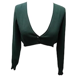 Chaqueta corta Twin Set verde de viscosa