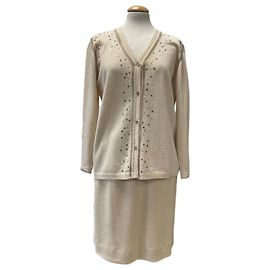 Autre Marque Set aus Jacke und Rock in Beige