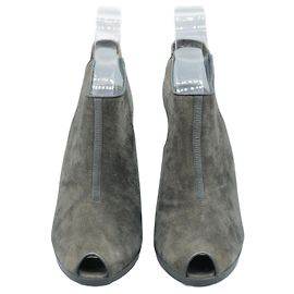 Jil Sander Stiefeletten aus Wildleder Grau