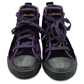 Ralph Lauren Botines de Terciopelo Morado