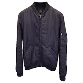 Apc UN.P.C. Giubbotto bomber Theo in tela di nylon nera
