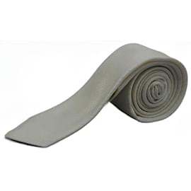 Corbata Blanca con Diseño a Cuadros - Autre Marque