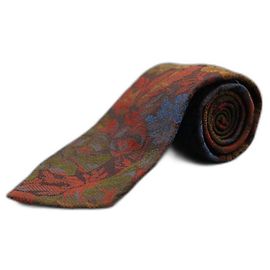 Ermenegildo Zegna Brauner Korb mit Blumenmuster