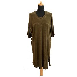 Isabel Marant Uther Leinenjersey Minikleid Tunika Bronze