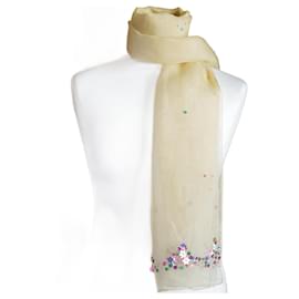 Pañuelo Beige mit Lentejuelas - Autre Marque