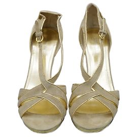 Nine West Tacones de Ante Beige