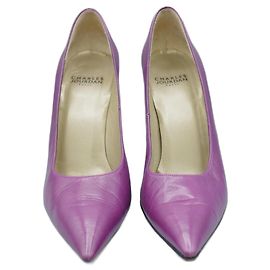 Charles Jourdan Tacones aus Morados-Leder
