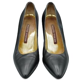 Walter Steiger Absatz Pumps aus schwarzem Leder