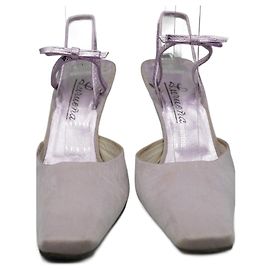 Autre Marque Tacones de Terciopleo Morado