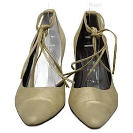 Tacones Dorado de Ante - Loewe