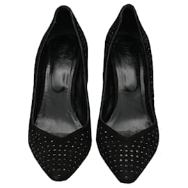 Maje Tacones Negros Con Lentejuela