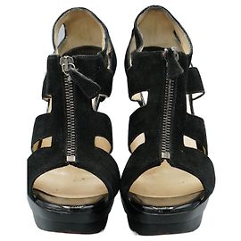 Sandali Christian Louboutin in scamosciato nero taglia 35