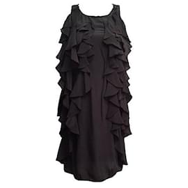 Maje Kleid aus schwarzer Seide
