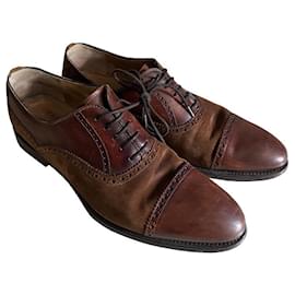 Magnanni Scarpe Stringate in Pelle e Scamosciato Marrone 41 - Autre Marque
