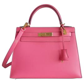 Hermès Borsa Hermes Kelly 28 azalea rosa
