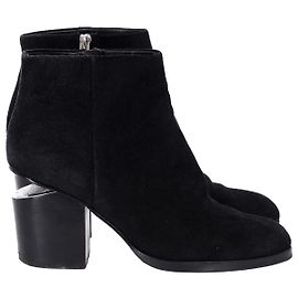 Alexander Wang Gabi-Stiefel aus schwarzem Wildleder