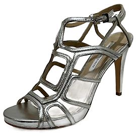 Diane Von Furstenberg Sandali con tacco alto Jeanette argento di DvF