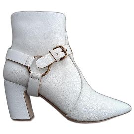 Botines Miu Miu de cuero blanco Talla 36