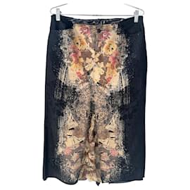 Autre Marque Y2Gonna lunga K in denim e pizzo