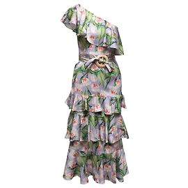 Autre Marque Vestido con estampado floral de un solo hombro Patbo lila y multicolor Talla EE. UU. 0