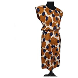 robe en lin YSL vintage, robe vintage des années 199080 - Yves Saint Laurent