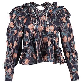 Isabel Marant Rundhalsbluse aus Baumwolle mit Blumenmuster