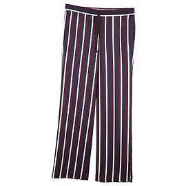 Pantalones anchos a rayas Joseph en seda multicolor