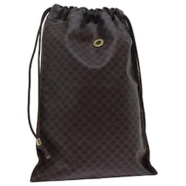 Céline CELINE Borsa in tela macadam Pouch PVC Marrone Auth 71887