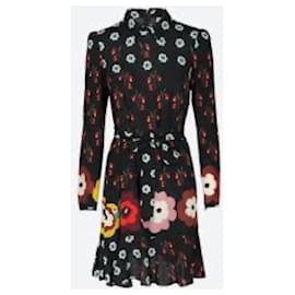 Robe en soie noire Red Valentino