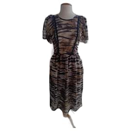Mulberry Kleid aus Seide und Spitze