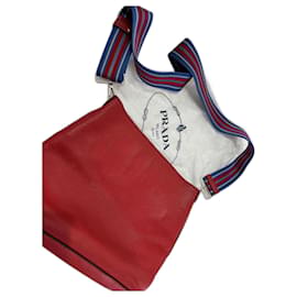 Borsa a mano Prada in pelle rossa