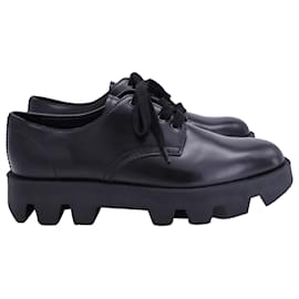 Scarpe derby Prada Rocksand in pelle nera