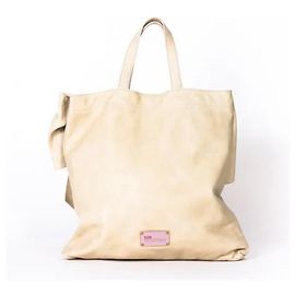 Borsa a mano Red Valentino in pelle beige