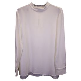 Hugo Boss Top Boss a maniche lunghe con collo a lupetto in poliestere bianco