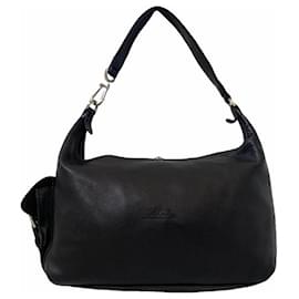 Borsa a mano Longchamp in pelle nera