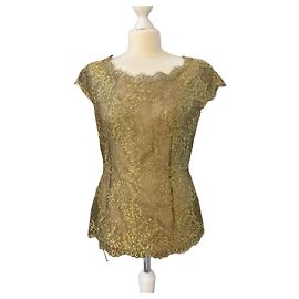 Top Emanuel Ungaro Dorado de Poliéster