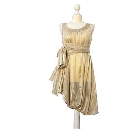 Antonio Marras Seidenkleid Beige