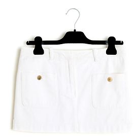 Balenciaga Ghesquière FR36 Mini Jupe US6 Falda mini de algodón blanco