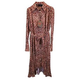 Etro-Midi-Hemdblusenkleid mit Paisley-Print aus roter Viskose