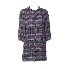 Chanel Abrigo de tweed de doble cara