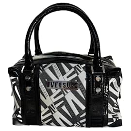 Borsa a mano bauletto Versus in tessuto
