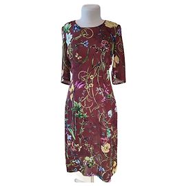 Vestido Gucci de seda multicolor
