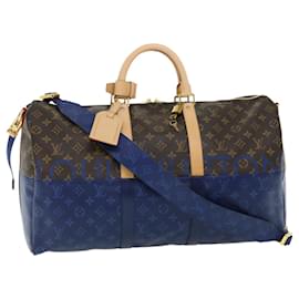 LOUIS VUITTON Monogramma diviso Keepall Bandouliere 50 Borsa Boston M43861 67497S - Louis Vuitton